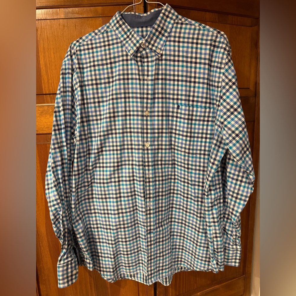 Izod Gingham Button-Down Shirt